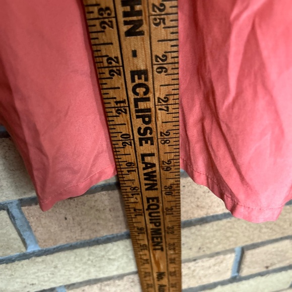 J. McLaughlin Embroidered Tunic Blouse Silk Blend Orange Long Sleeve Size 8 - Picture 5 of 6